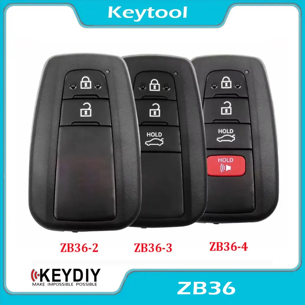 KEYDIY KD ZB36 Universal Smart Key ZB36 ZB36-2 ZB36-3 ZB36-4 for KD-X2 KD-MAX Smart Car Key Replacement Fit More Than 2000 Model