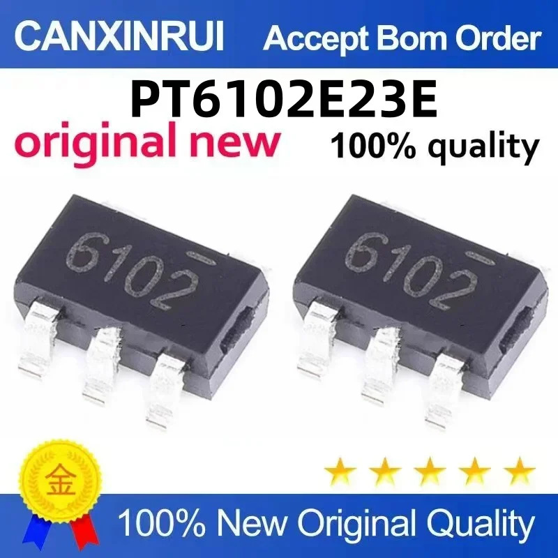 (5-100 pieces) Brand new stock PT6102 PT6102E23E silk screen 6102 SOT23-5 5-pin