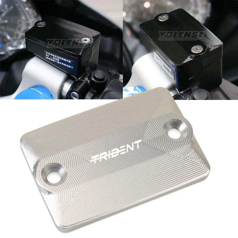 

Fit Trident 660 2021-2024 2023 2022 Trident660 Motorcycle Front Brake Fluid Reservoir Oil Cup Cap Master Cylinder Cover
