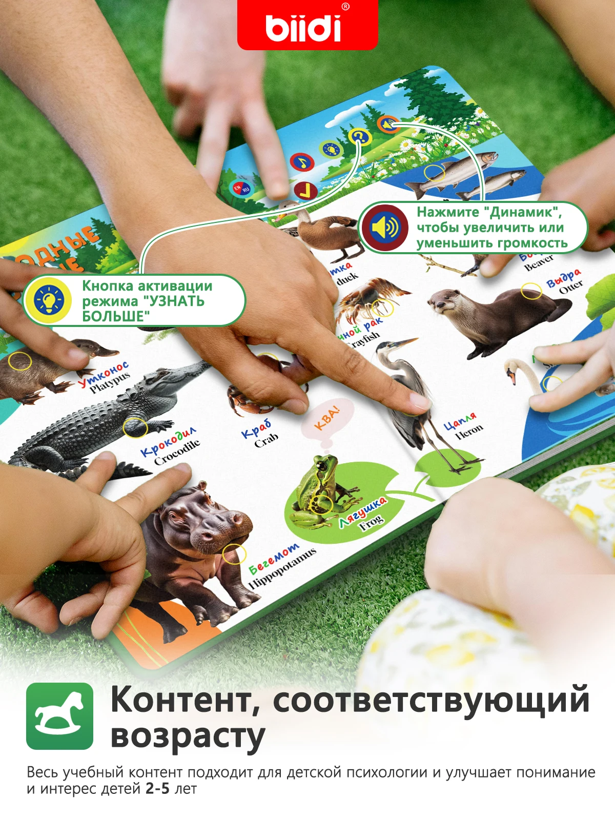 English, Russian Bilingual Audiobooks Learning eBooks Bilingual Children's Toy Books Music Books Development