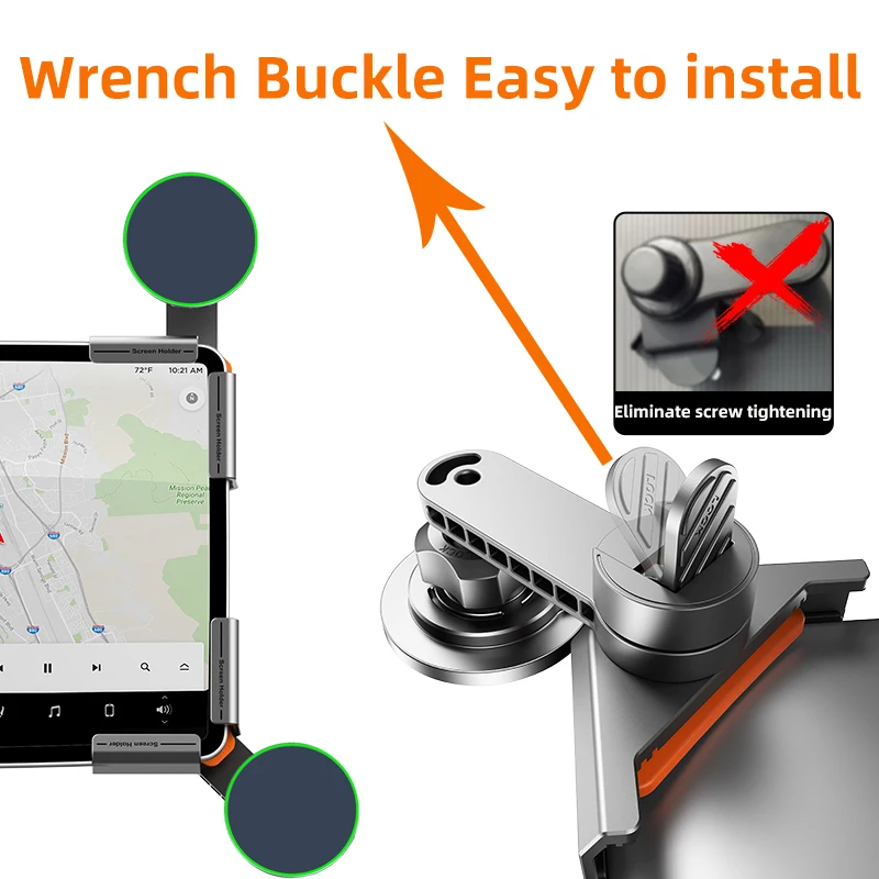 TEEQ لـ Tesla Model YL Junipe 2025 Model3 HIGHLAND 2024 Cybertruck BYD Seal حامل هاتف السيارة 15 وات شحن لاسلكي مغناطيسي #3