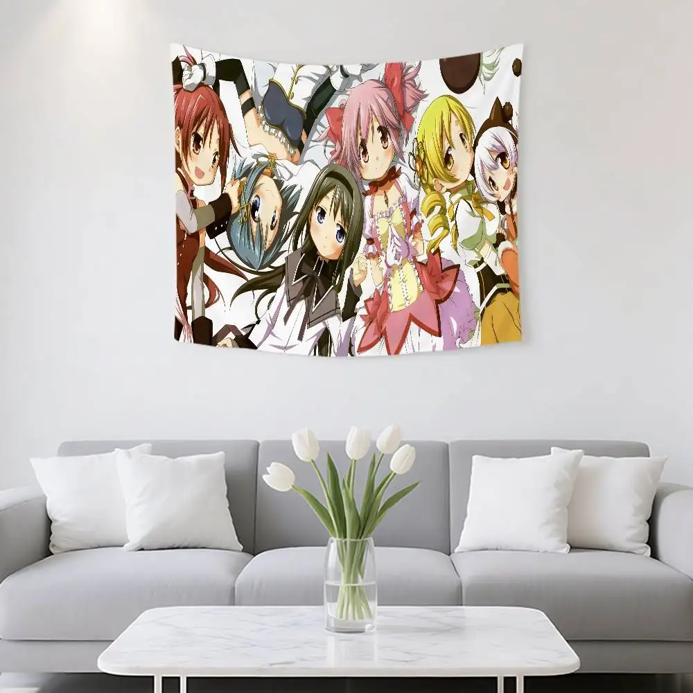 Puella Magi Madoka N-Magica Tapestry Customizable Tapestries Of Various Styles,wall Hangings Celebrity Printing,wall Hangings