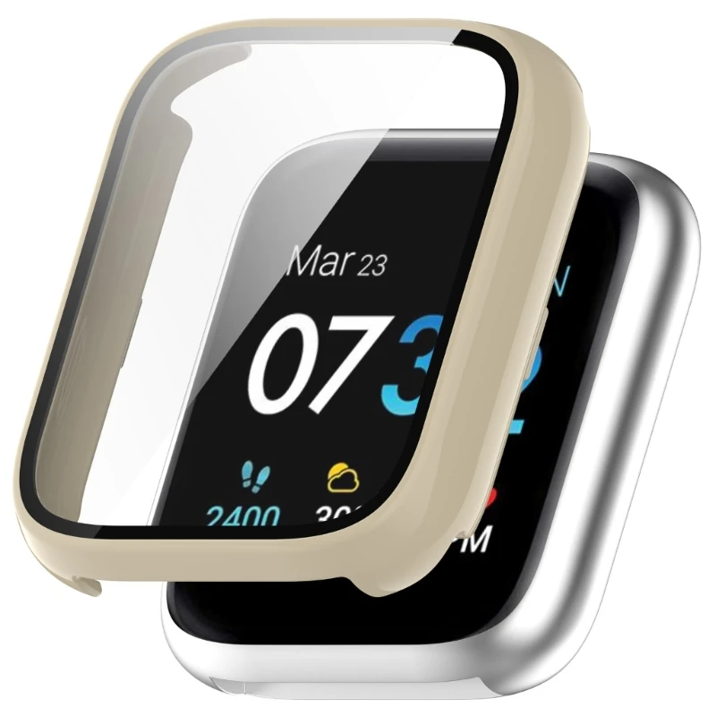 Carcasa de marco de reloj inteligente, película de vidrio templado, cubierta de PC dura adecuada para iTOUCH AIR 3, Protector de pantalla a prueba de golpes