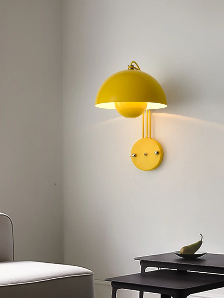 

Northern Europe Flower Bud Style Lampshade LED Wall Lamp Reading Bedroom Aisle Home Interior Decoration Lighting Fixtures Light