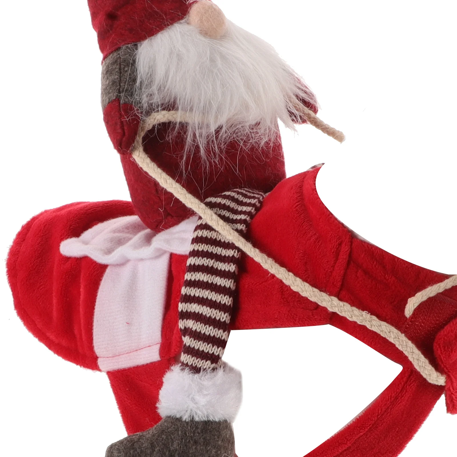 

Pet Christmas Santa Gnome Dog Clothing Saddle Riding Costume Warm Cosplay Outfit Holiday Party Puppy Outfit Dog Clothes