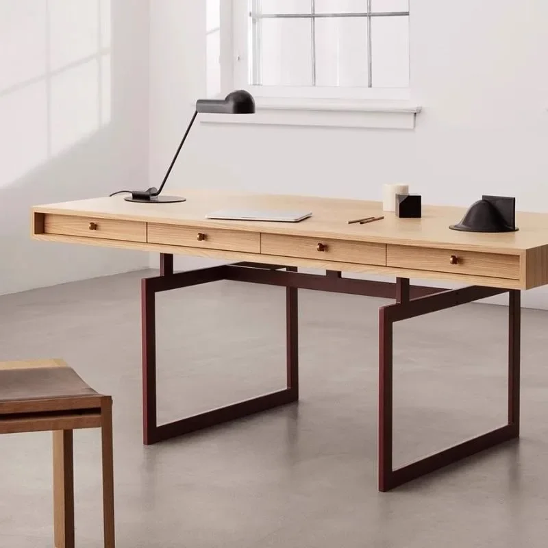 Modern simple all-solid wood desk home computer desk