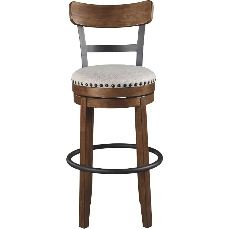 مقعد للبار بارتفاع حانة المزرعة مقاس 30 بوصة من Valebeck، بني (ساخن)