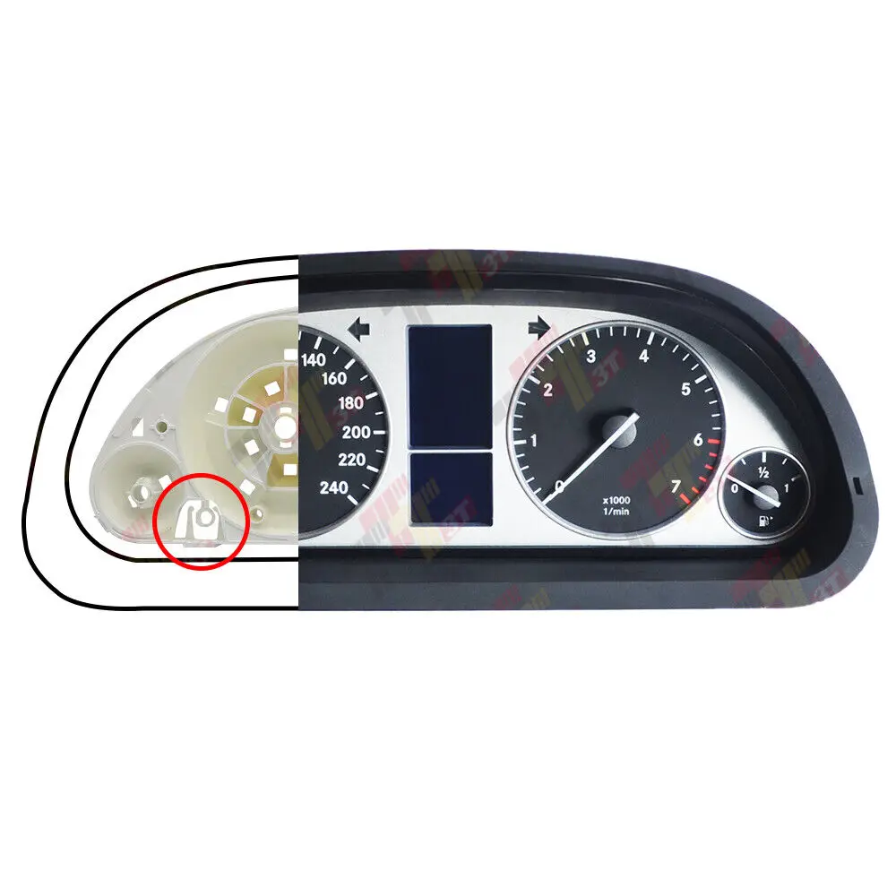 

Панель корпуса кластера инструмента для Mercedes A/B класса W169 W245