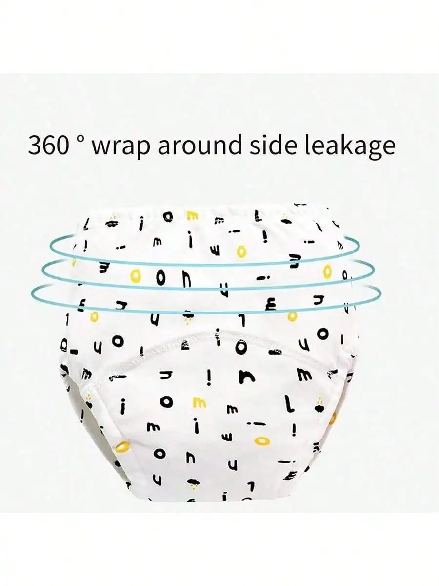 6 قطع من سراويل تدريب الأطفال، حفاضات قماشية للتدريب على استخدام المرحاض، سراويل تدريب صديقة للبشرة ومريحة - قابلة للغسل في الغسالة وقابلة لإعادة الاستخدام، ملابس داخلية للتدريب على المرحاض للأولاد والبنات، هدية مثالية للأطفال.