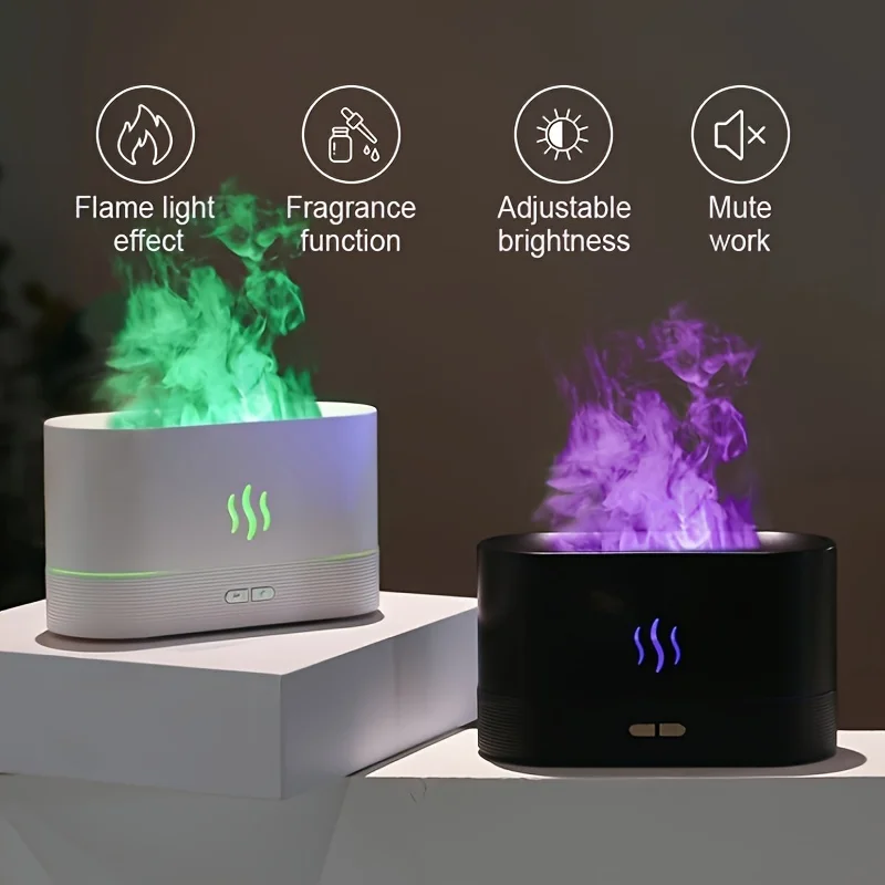 

1pc Portable LED Color-Changing Cool Mist Air Humidifier - USB Powered, Room Air Purifier, Compact Travel Design for Various Roo