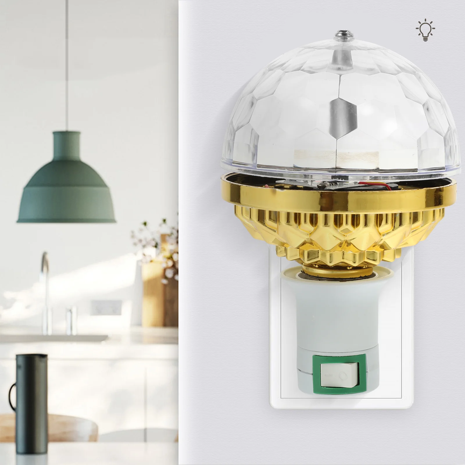 Glühbirne Rotation DJ Licht Rotierende Lampe LED Bunte Atmosphäre Bühne Kleines PVC