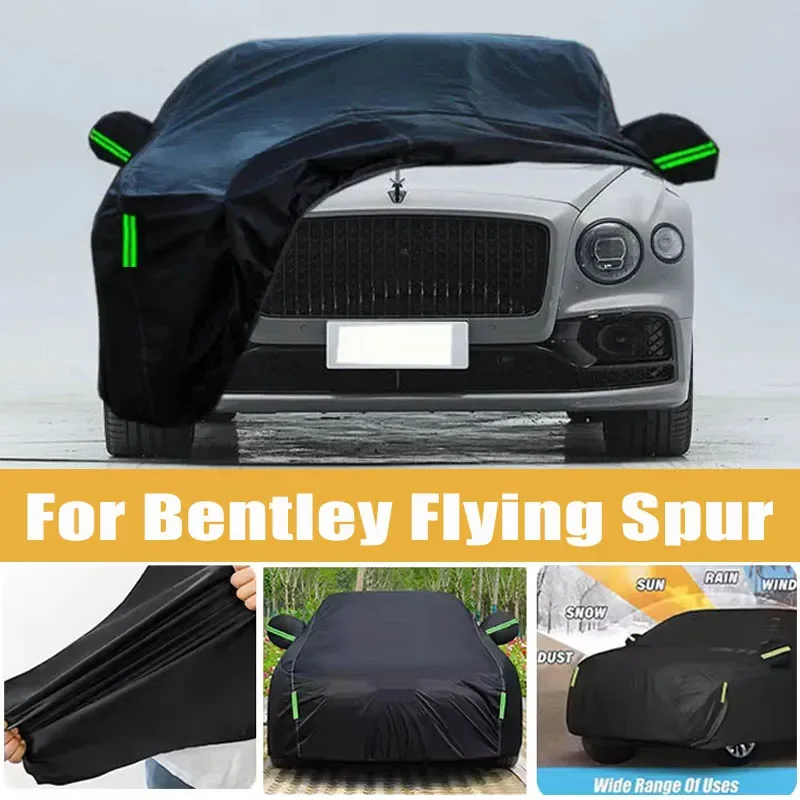 

For Bentley Flying Spur Full Car Cover Four Seasons Outdoor Sun Anti UV Rain Snow Dust Protection Oxford Cloth Accessories