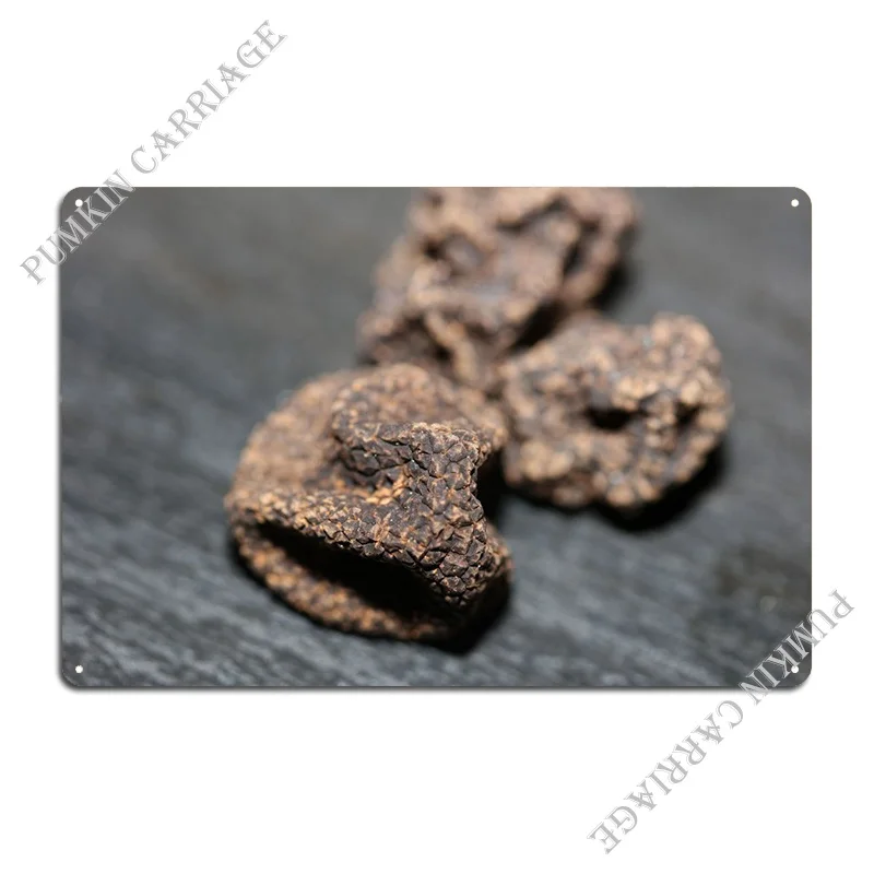 Wild Black Truffles Macro Metal Sign Bar Cinema Design Kitchen Tin Sign Poster