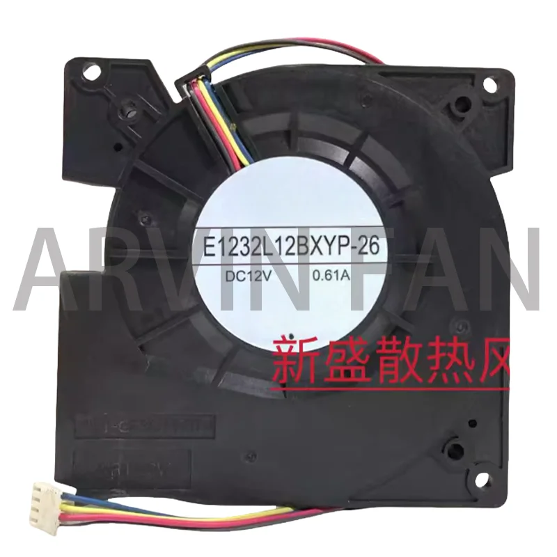 العلامة التجارية الجديدة E1232L12BXYP-26 12V 0.1A مروحة عالية الحجم بأربعة أسلاك