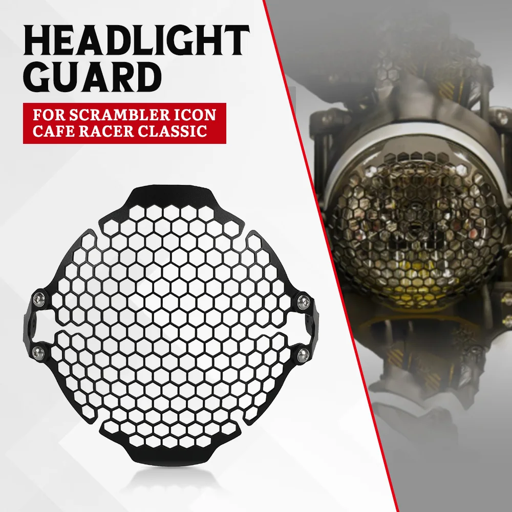 

Scrambler800 Motorcycle Front Headlight Protection Cover Grill Headlamp Protector For Ducati Scrambler 800 2015 2016 2017 2018