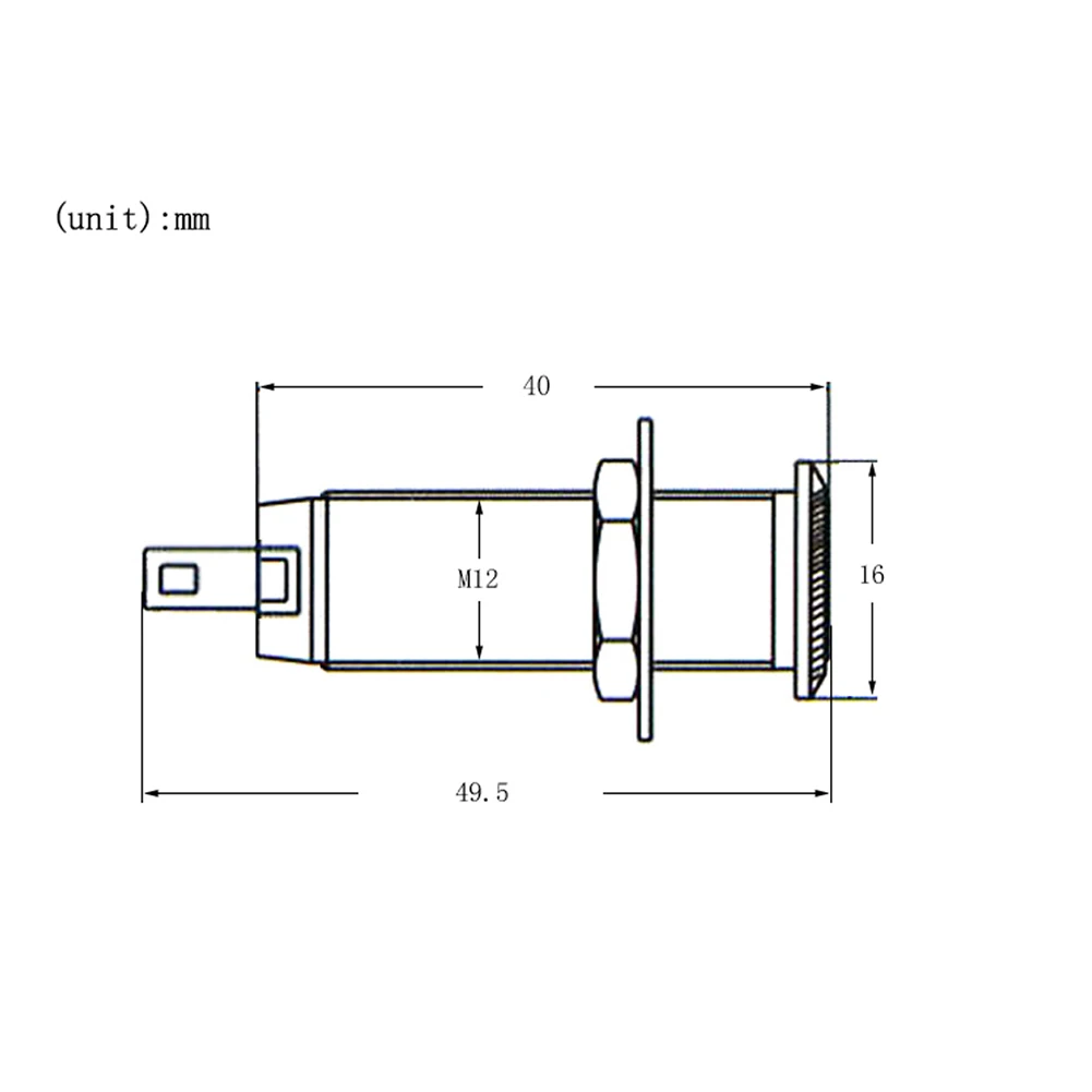 Electric Guitar Bass 6.35mm Socket Stereo 1/4 Inch Output Jacks Socket Plug Brass Straight Ribbed Tube Style Jack Anti-noisy