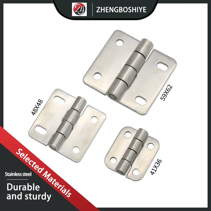 

304 Stainless Steel Waist Hole Butterfly Hinge Industrial Electrical Machinery Automation Equipment Movable Hinge