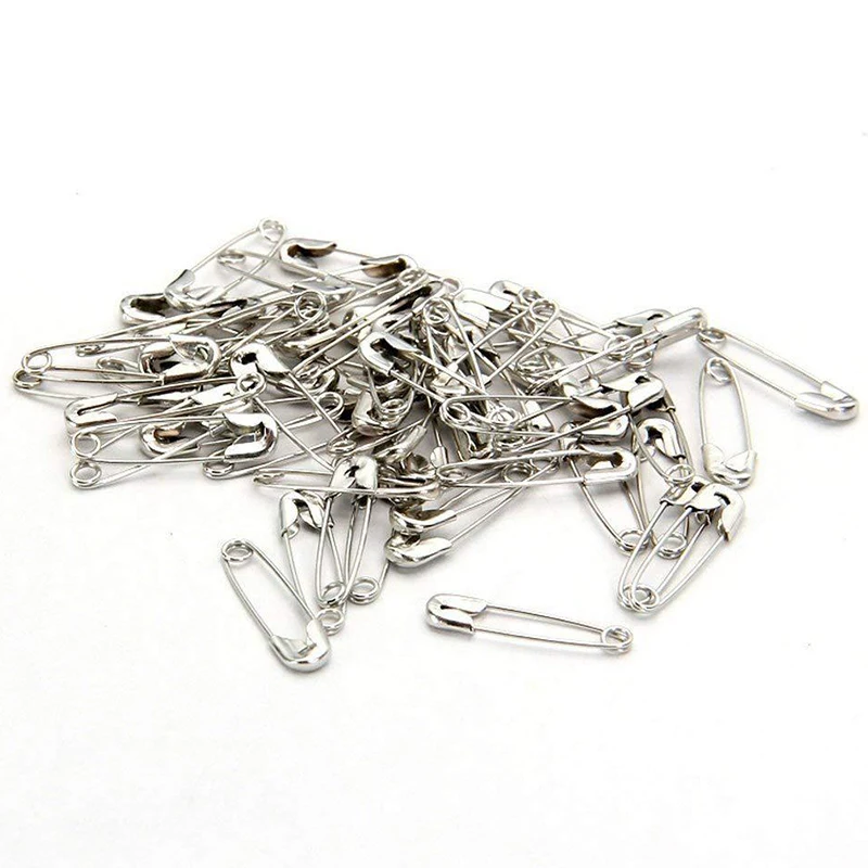 432/864pcs Safety Pins DIY Sewing Tools Accessory Silver Metal Needles Large Safety Pin Small Brooch Apparel Accessories