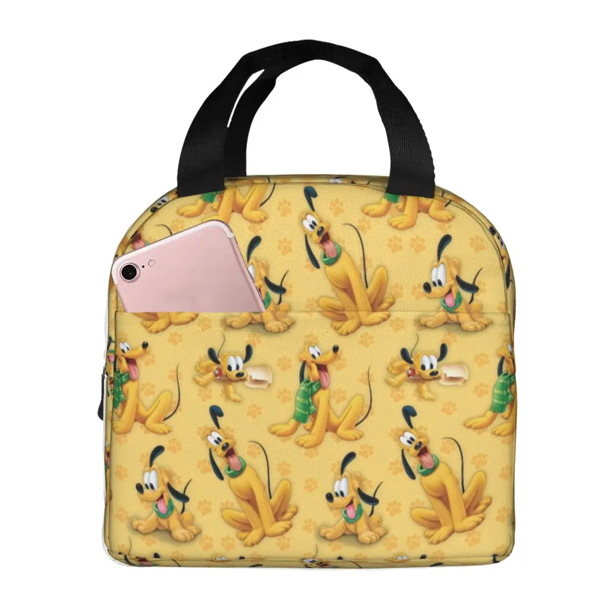 

Custom P-Plutoes Anime Insulated Lunch Bags for Women Funny Dog Portable Thermal Cooler Bento Box Work School Travel