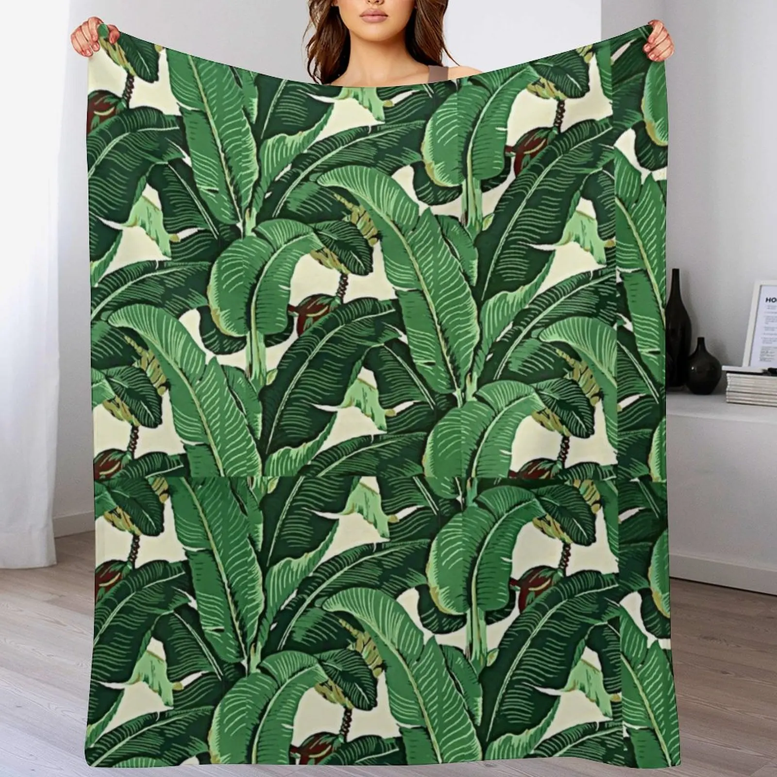 

Devereaux Bedroom Palm Glam Throw Blanket Bed linens Luxury St Hairy Decorative Throw Blankets