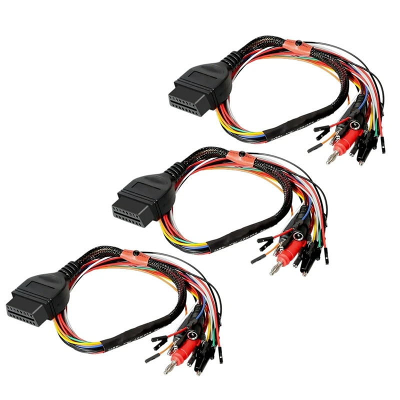 

3X Car MPPS V18 Version V18.12.3.8 Breakout Tricore Cable ECU Programming Multi-Connector OBD 16PIN Bench Pinout Cable