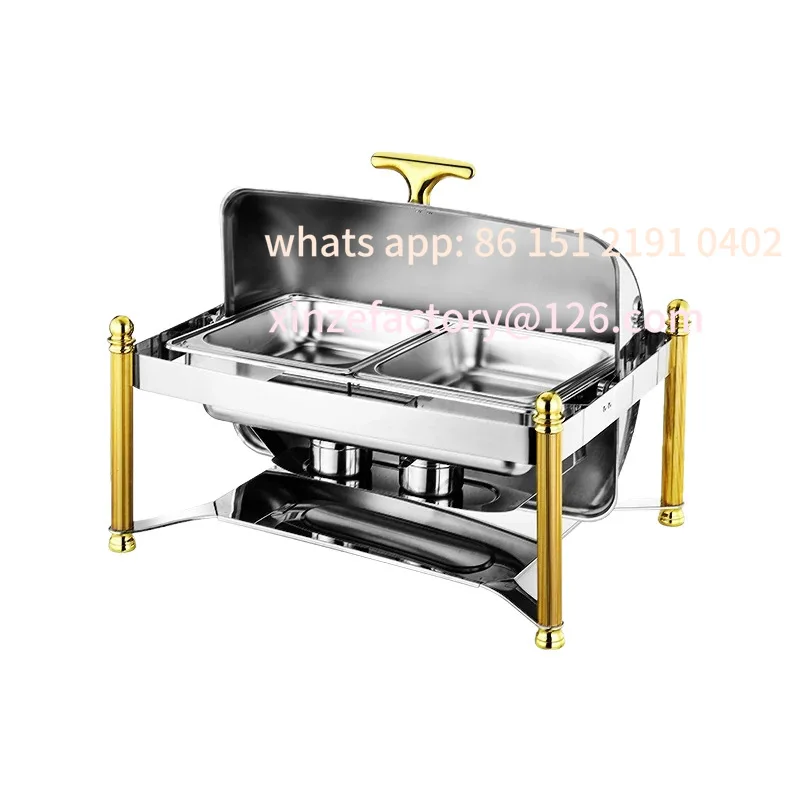 

Customizable Hotel Buffet Furnace Stainless Steel Electric Heating Buffy Visual Flap Insulation Square Furnace
