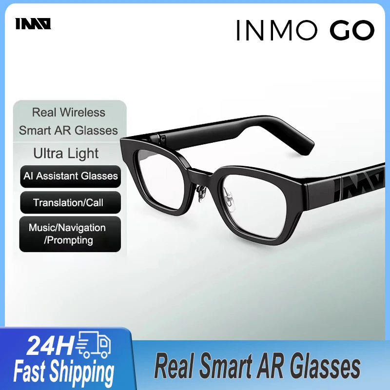 

Inmo Go Real Wireless Smart AR Glasses Ultra Light AI Assistant Glasses Music/Call Translator Glasses Support For iPhone Android