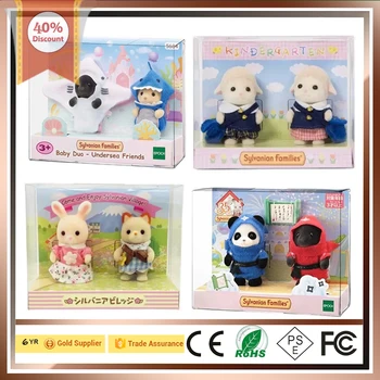 Sylvanian Families Ternurines 애니메이션 피규어, 크로스드레싱 멤버 한정 놀이 공원 세트, 피규어 쌍, 어린이 장난감 선물 