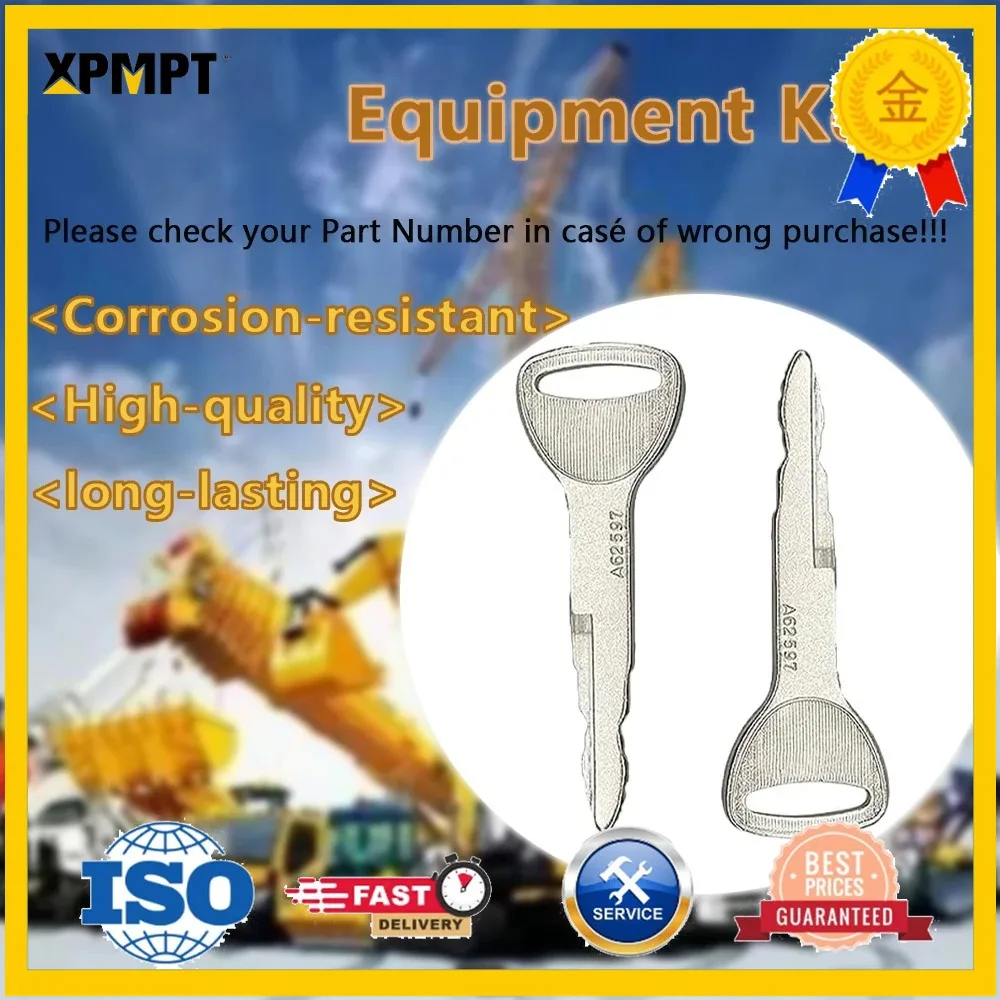 1/5/10/30/50PCS A62597 Forklift Key Heavy Equipment Ignition Keys For 57591-23330-71 575912333071 A62597 Toyota Forklift