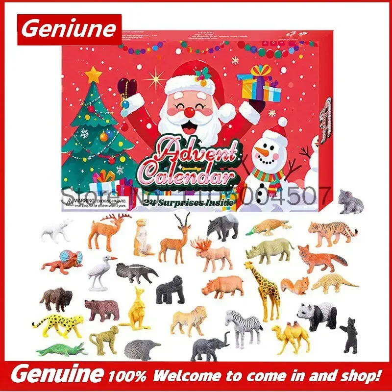 Christmas Advent Calendar 24 Days Countdown Blind Box Surprise Gift Holiday Party Decoration Desktop Ornament For Friends Gift