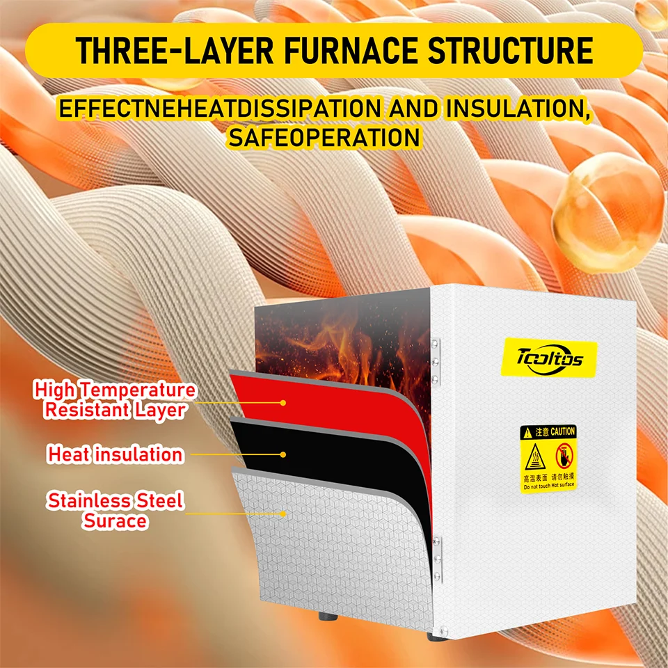 New Arrival 800 Degrees Constant Oven Dry Plaster Mold Digital Display High Temperature Furnace Permanent Jewelry Casting Tools