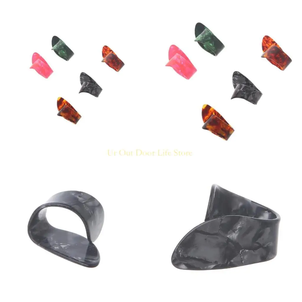 

77UF 1PC Celluloid Guitar Thumb Pick Plectrums Guitar Plastic New