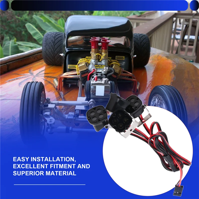 

Светодиодные фонари WOTT-4LED для радиоуправляемых моделей Axial SCX10 III TRX-4 TRX-6 1/10, декоративные элементы для внедорожников и грузовиков