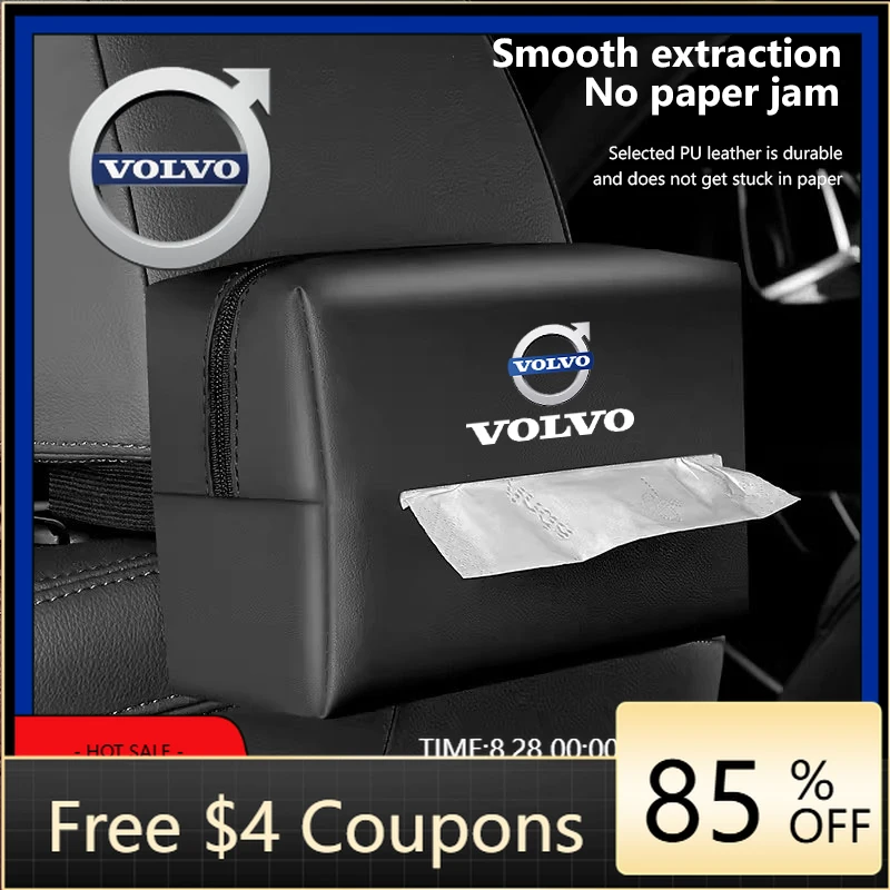 

Органайзер для салфеток на колпаки колес, коробка для хранения бумажных полотенец, аксессуары для Volvo XC90 V90 V60 XC60 V40 S80 S60 S90 C40 X