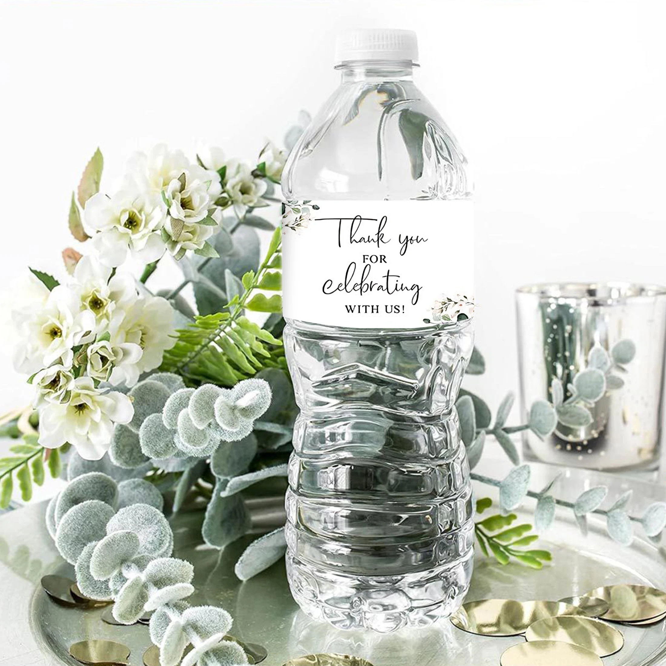 10pcs Water Bottle Labels Stic - Wedding Water Supply ulasan dan harga