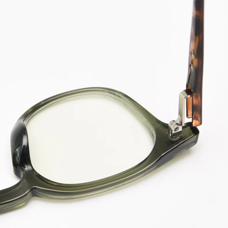 KOCOLIOR Neue hochwertige Anti-Blaulicht-Mechrome Brille für Herren und Damen, literarische Retro-Brille mit kleinem quadratischem Rahmen – Detail 7