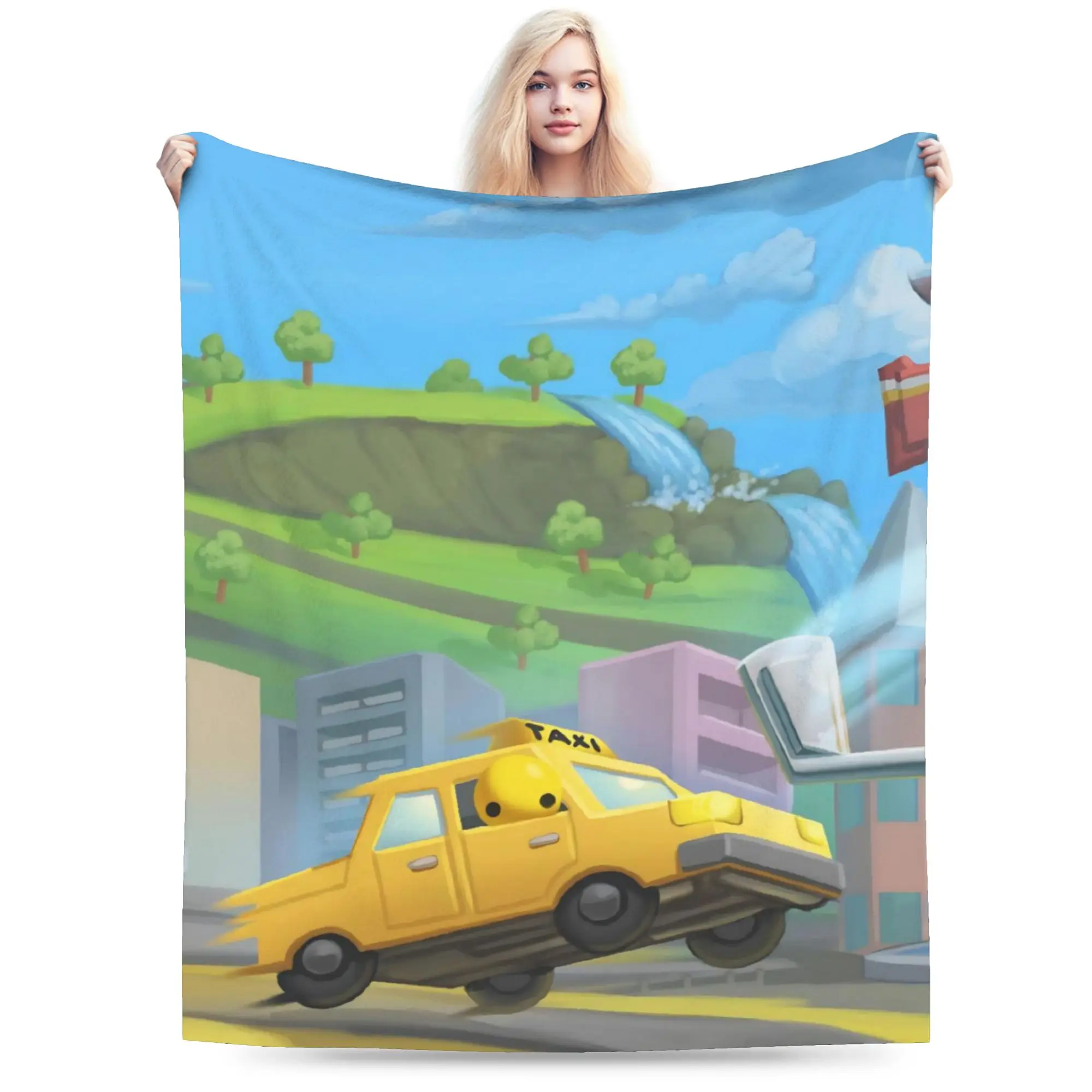 W-Wobbly Lifes Accessories Blanket Super Soft Cozy  Throw Blankets for Sofa 50x60 Inches Multiple Sizes Throws And Blankets