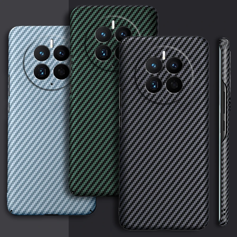 Carbon fiber Hard Case for Huawei Mate 50 Pro Ultra Thin Lens Protection Luxury Anti-Knock Texture Hard Phone Cover Cases