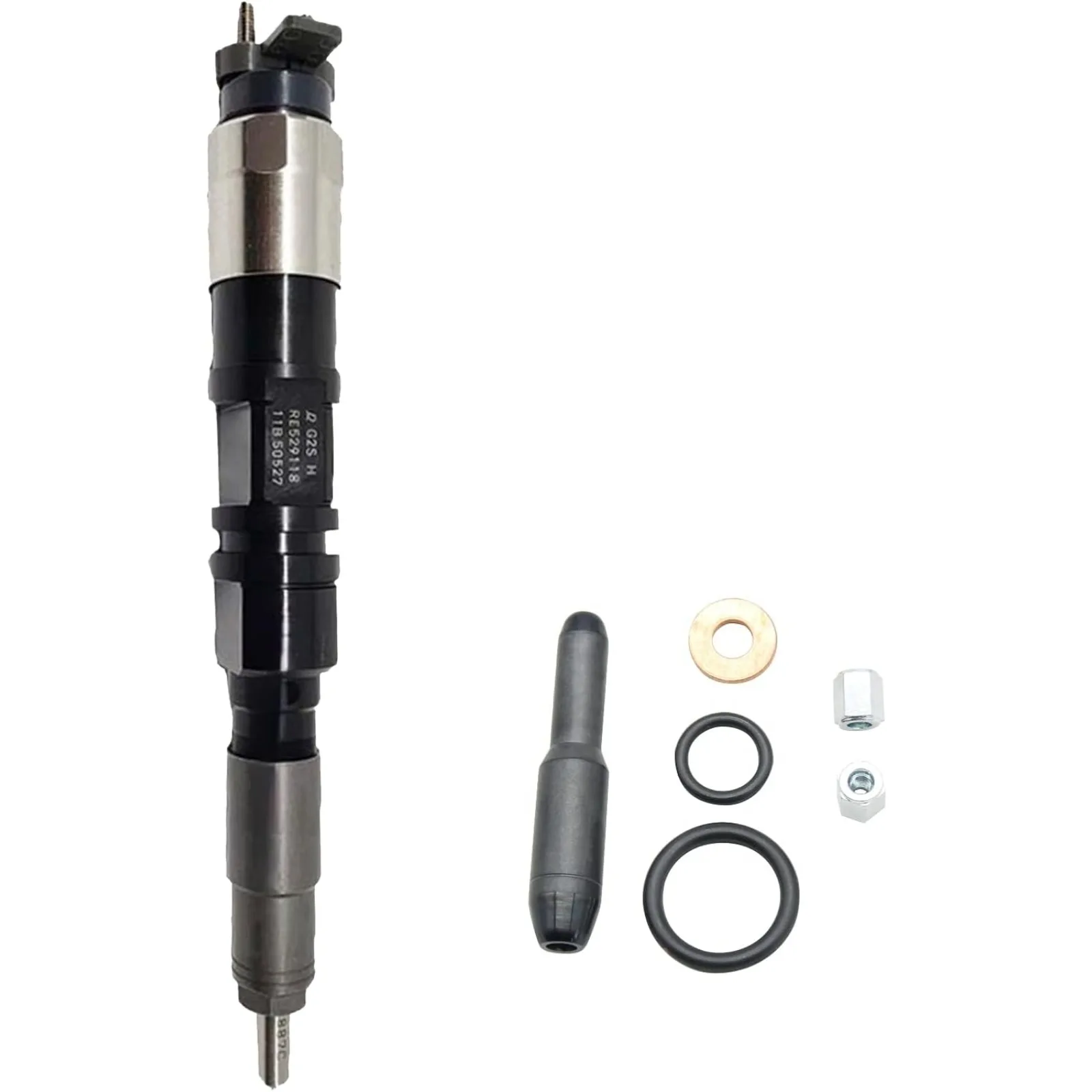 6pcs Fuel Injector RE529118 RE524382 DZ100217 Compatible with John Deere 6068 Diesel Engine