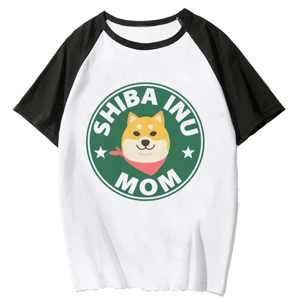 Shiba Inu t-shirts women Japanese comic graphic Tee girl streetwear clothes