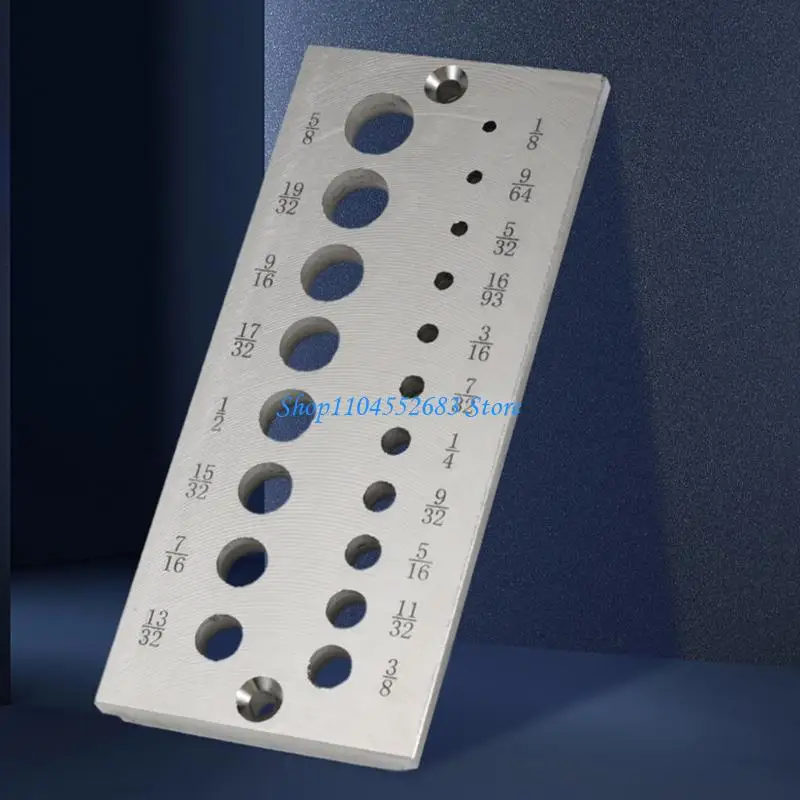 y6gd الصلب الصلب لوحة الصلب الصلب لوحة 19 ثقوب صانع الصلب لوحة الصلب من 1/8inch إلى 5/8 بوصة الإمبراطورية من أجل الخشب #4