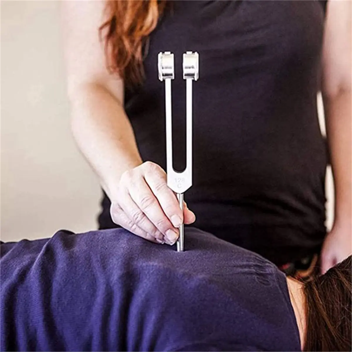 

Резонансный виброметр X07A 128 Гц с активатором, из алюминиевого сплава, утяжеленный, для звукотерапии, серебристо-черный