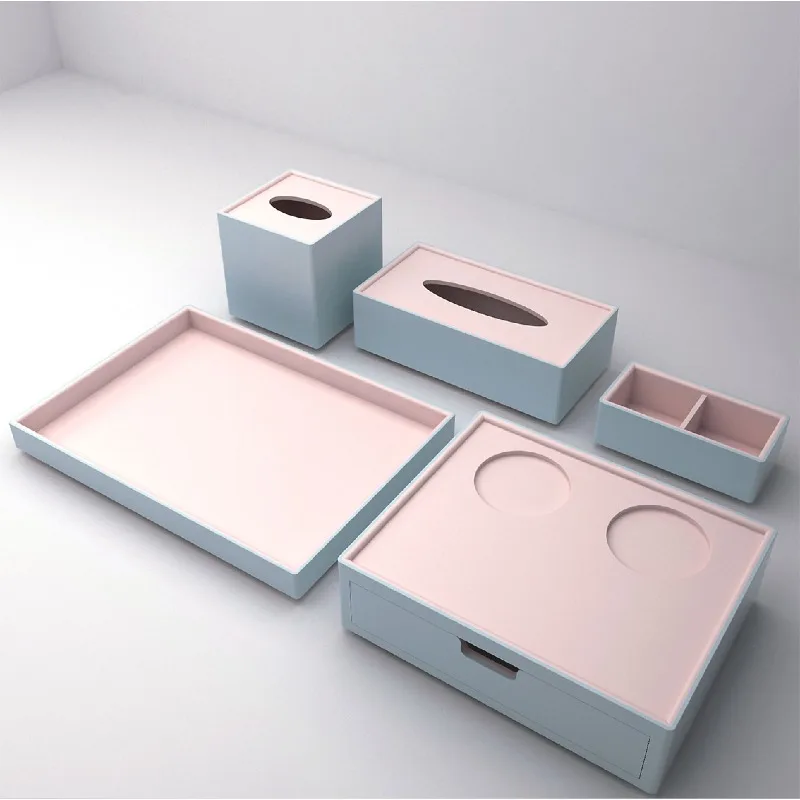 Hotel storage box Bathroom countertop Disposable toiletries Hotel room tray Remote control consumables box