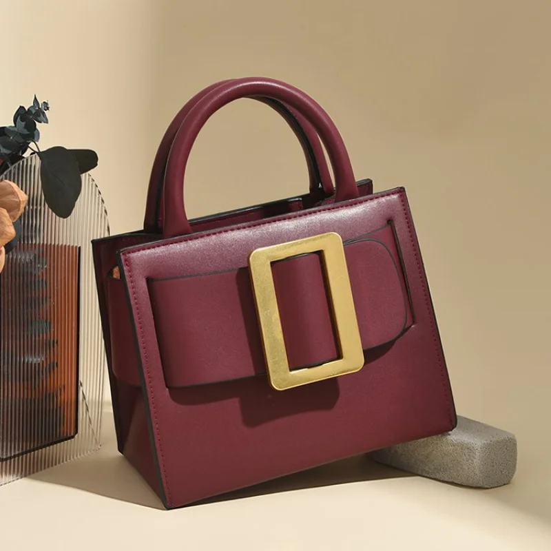 

High-End Ladies Vintage Leather Handbag Paris Fashionable Popular Elegant Women's Casual Crossbody Shoulder Bag