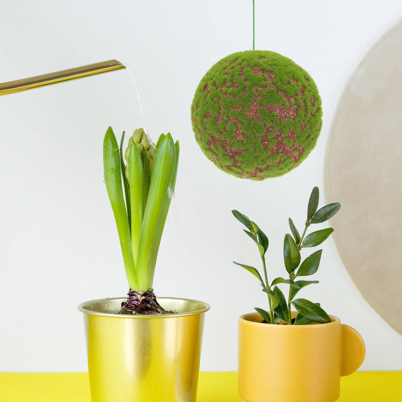 

Artificial Moss Ball Decorative Faux Moss Ball Indoor Outdoor Table Mantel Planter Decor DIY Window Decor Wedding Mossy