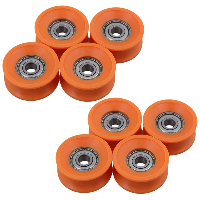 

8Pcs 6X30X13mm Plastic Coated Sealed Bearings Steel 606Z Deep U Groove Guide Pulley Rail Ball Rolling Bearing Wheel