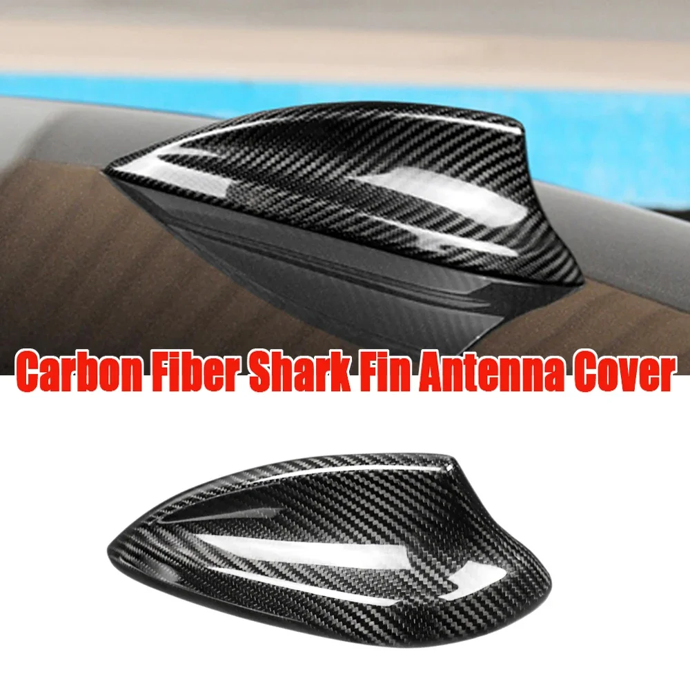 Real Carbon Fiber Car Shark Fin Antenna Aerials Cover For BMW F10 F22 F30 F34 F32 F36 E90 F80 F87 F45 F15 X1 X3 M2 M3 M4