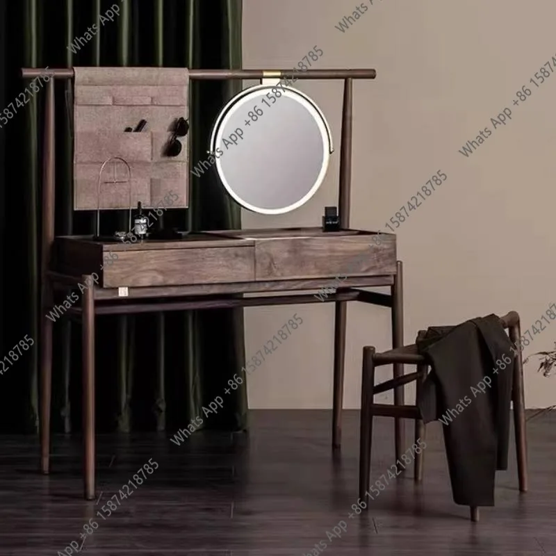 

Aesthetic Organizer Dressing Table Minimal Desings Metal Luxury Wooden Dressers Mirror Storage Comoda Pra QuartoSalon Furniture