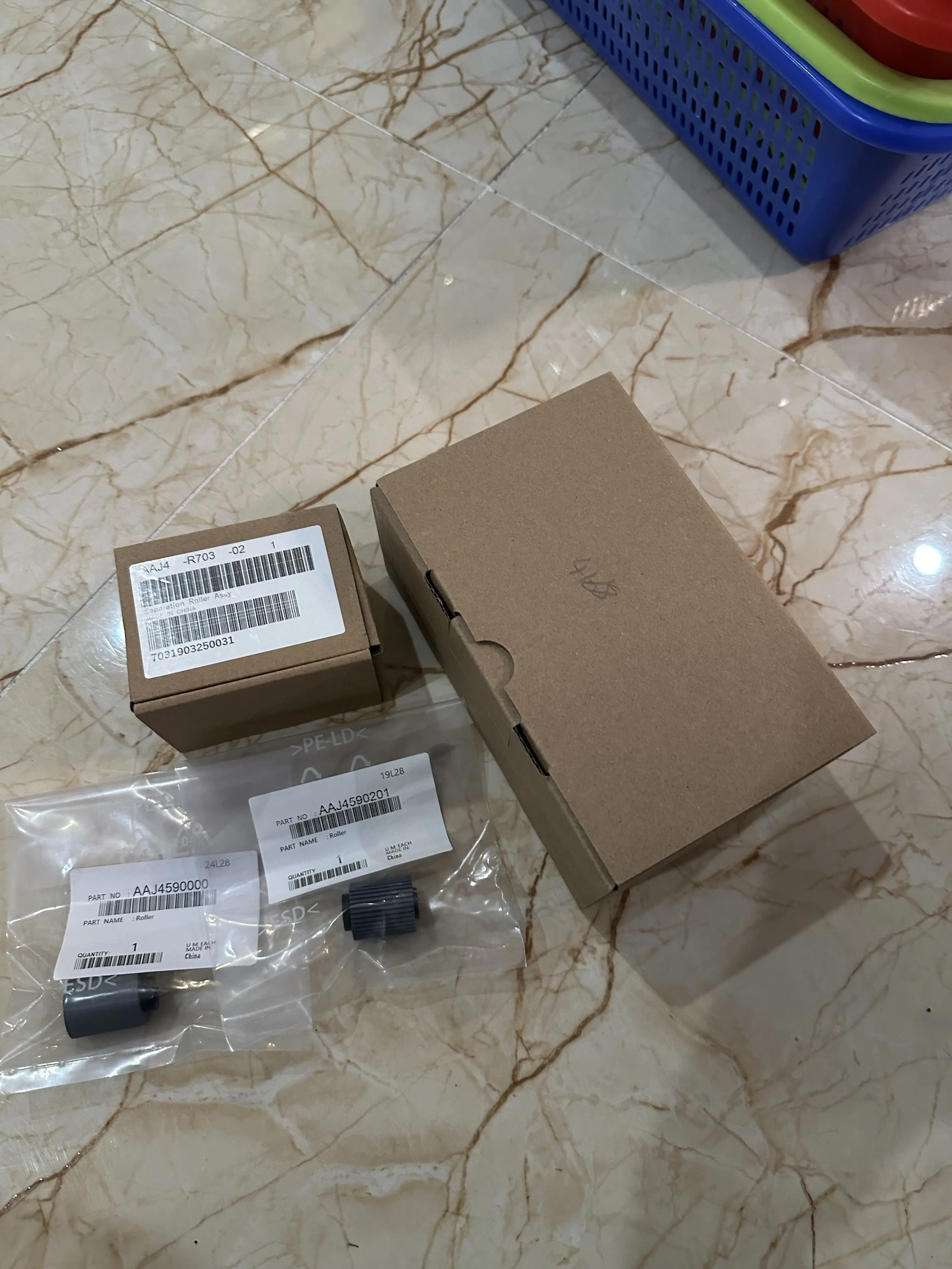 1set AAJ4590000 AAJ4590201 AAJ4-R703-02 ADF Pickup Roller Kits for Konica Minolta BH 266i 306i 226i 246i DF633 205i