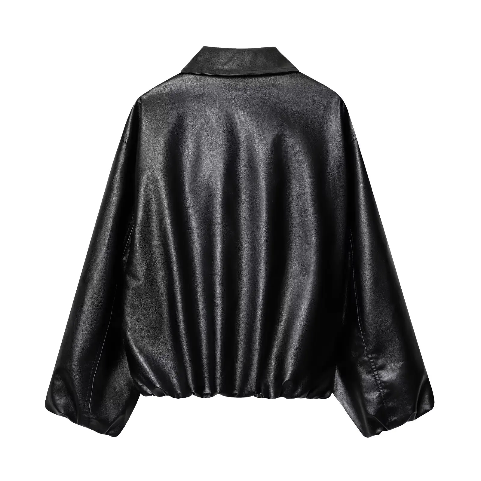 Vêtements d'extérieur de pilote polyvalents pour femmes, nouveau Design Sense, en cuir synthétique, longue fermeture à glissière, automne